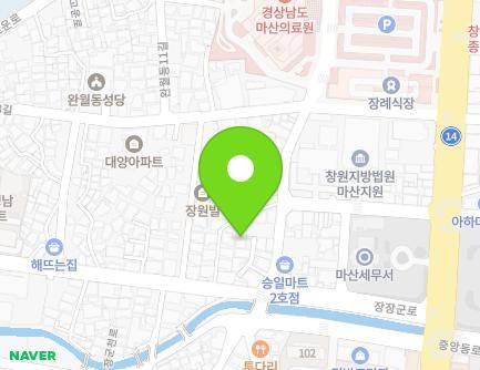 25-1 Wanwoldong 7-gil, Masanhappo-gu, Changwon-si, Gyeongsangnam-do, Republic of Korea Map