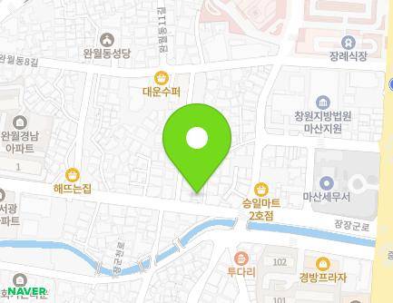 20 Wanwoldong 6-gil, Masanhappo-gu, Changwon-si, Gyeongsangnam-do, Republic of Korea Map