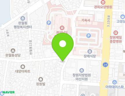 39 Wanwoldong 7-gil, Masanhappo-gu, Changwon-si, Gyeongsangnam-do, Republic of Korea Map
