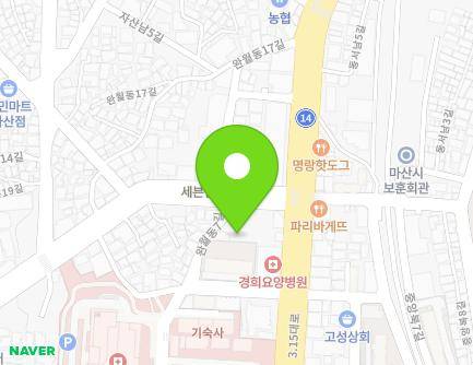 94 Wanwoldong 7-gil, Masanhappo-gu, Changwon-si, Gyeongsangnam-do, Republic of Korea Map