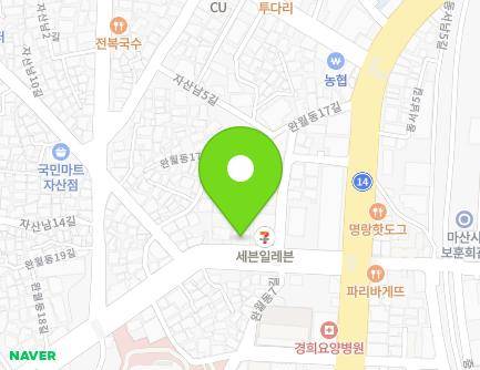 233 Goun-ro, Masanhappo-gu, Changwon-si, Gyeongsangnam-do, Republic of Korea Map