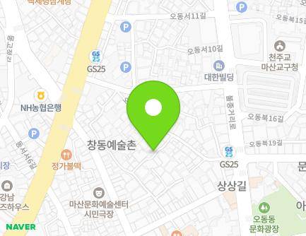 16-17 Odongseo 6-gil, Masanhappo-gu, Changwon-si, Gyeongsangnam-do, Republic of Korea Map