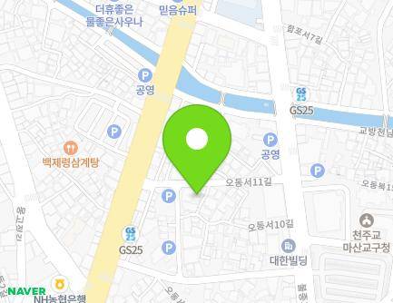 22-7 Odongseo 10-gil, Masanhappo-gu, Changwon-si, Gyeongsangnam-do, Republic of Korea Map