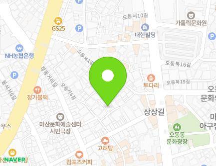 6-41 Odongseo 6-gil, Masanhappo-gu, Changwon-si, Gyeongsangnam-do, Republic of Korea Map