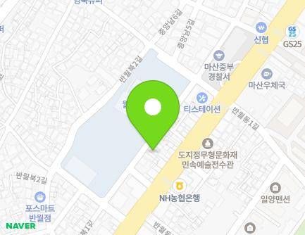 38-1 Banwolbuk 1-gil, Masanhappo-gu, Changwon-si, Gyeongsangnam-do, Republic of Korea Map