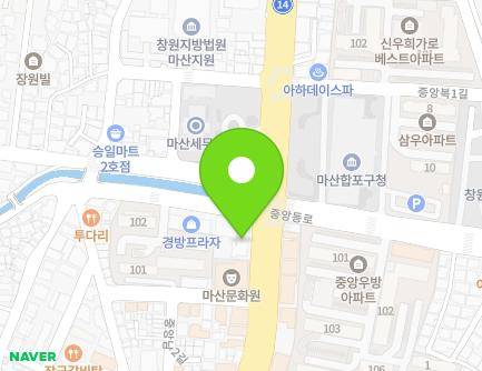 203 3·15-daero, Masanhappo-gu, Changwon-si, Gyeongsangnam-do, Republic of Korea Map