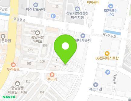 24-4 Jungangdong 4-gil, Masanhappo-gu, Changwon-si, Gyeongsangnam-do, Republic of Korea Map