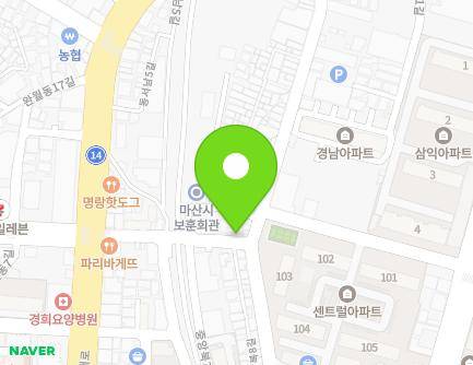 25 Jungangbuk 5-gil, Masanhappo-gu, Changwon-si, Gyeongsangnam-do, Republic of Korea Map