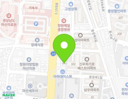 218-16 3·15-daero, Masanhappo-gu, Changwon-si, Gyeongsangnam-do, Republic of Korea Map