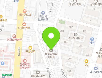 28 Jungangbuk 7-gil, Masanhappo-gu, Changwon-si, Gyeongsangnam-do, Republic of Korea Map