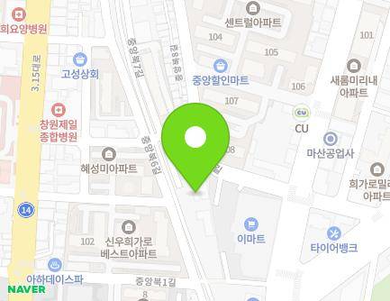 98-4 Dongseonam 2-gil, Masanhappo-gu, Changwon-si, Gyeongsangnam-do, Republic of Korea Map