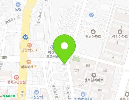 56 Dongseonam 2-gil, Masanhappo-gu, Changwon-si, Gyeongsangnam-do, Republic of Korea Map