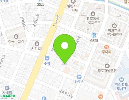 14-2 Munhwadong 9-gil, Masanhappo-gu, Changwon-si, Gyeongsangnam-do, Republic of Korea Map
