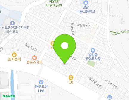 36-2 Bongambuk 2-gil, Masanhoewon-gu, Changwon-si, Gyeongsangnam-do, Republic of Korea Map