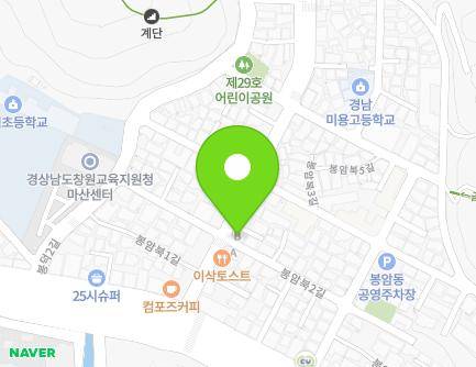 23 Bongambuk 2-gil, Masanhoewon-gu, Changwon-si, Gyeongsangnam-do, Republic of Korea Map