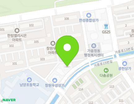 21 Gaeum-ro 13beon-gil, Seongsan-gu, Changwon-si, Gyeongsangnam-do, Republic of Korea Map