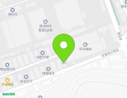 61-46 Banwol-ro, Seongsan-gu, Changwon-si, Gyeongsangnam-do, Republic of Korea Map