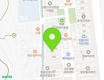 106 Sinchon-ro, Seongsan-gu, Changwon-si, Gyeongsangnam-do, Republic of Korea Map