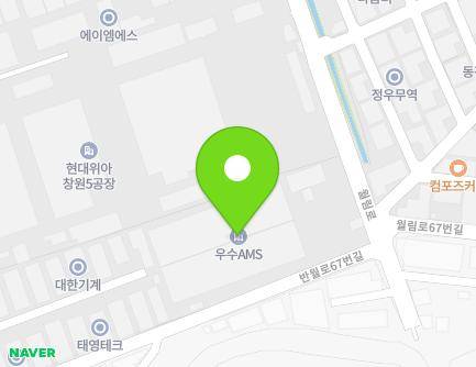 62 Wollim-ro, Seongsan-gu, Changwon-si, Gyeongsangnam-do, Republic of Korea Map