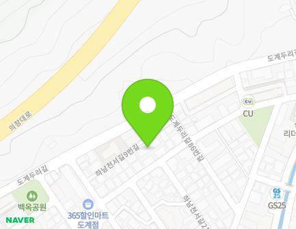 28-1 Hanamcheonseo-gil 51beon-gil, Uichang-gu, Changwon-si, Gyeongsangnam-do, Republic of Korea Map