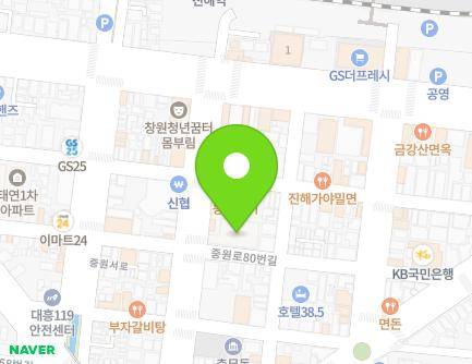 5 Jungwon-ro 80beon-gil, Jinhae-gu, Changwon-si, Gyeongsangnam-do, Republic of Korea Map