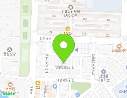 9-11 Ancheongnam-ro 6beon-gil, Jinhae-gu, Changwon-si, Gyeongsangnam-do, Republic of Korea Map