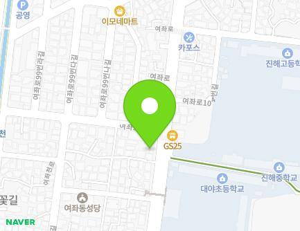 95 Yeojwa-ro, Jinhae-gu, Changwon-si, Gyeongsangnam-do, Republic of Korea Map