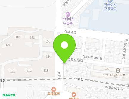 14-1 Yeomyeong-ro, Jinhae-gu, Changwon-si, Gyeongsangnam-do, Republic of Korea Map
