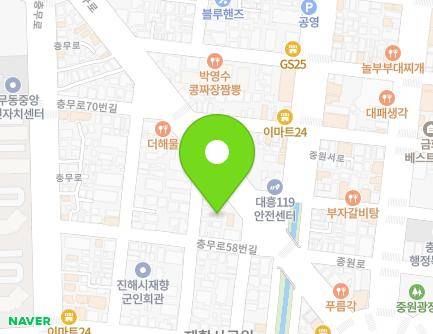 14-2 Pyeonbaek-ro 13beon-gil, Jinhae-gu, Changwon-si, Gyeongsangnam-do, Republic of Korea Map
