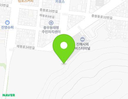 21-2 Taepyeong-ro 34beon-gil, Jinhae-gu, Changwon-si, Gyeongsangnam-do, Republic of Korea Map