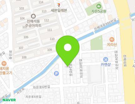 6-1 Jaeun-ro 24beon-gil, Jinhae-gu, Changwon-si, Gyeongsangnam-do, Republic of Korea Map