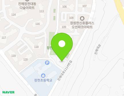 46 Jinhae-daero 1114beon-gil, Jinhae-gu, Changwon-si, Gyeongsangnam-do, Republic of Korea Map