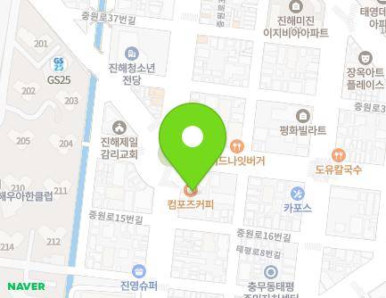 20-1 Jungwon-ro, Jinhae-gu, Changwon-si, Gyeongsangnam-do, Republic of Korea Map