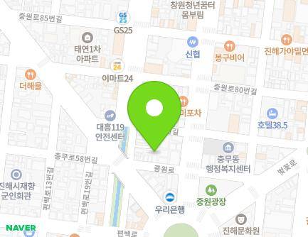 67-6 Jungwon-ro, Jinhae-gu, Changwon-si, Gyeongsangnam-do, Republic of Korea Map