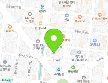 74-4 Jungwonseo-ro, Jinhae-gu, Changwon-si, Gyeongsangnam-do, Republic of Korea Map