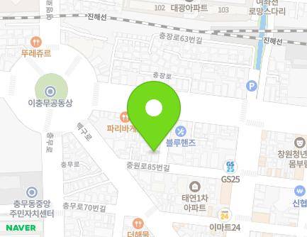 6-2 Chungjang-ro 52beon-gil, Jinhae-gu, Changwon-si, Gyeongsangnam-do, Republic of Korea Map