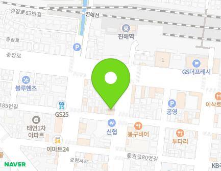 87 Jungwon-ro, Jinhae-gu, Changwon-si, Gyeongsangnam-do, Republic of Korea Map