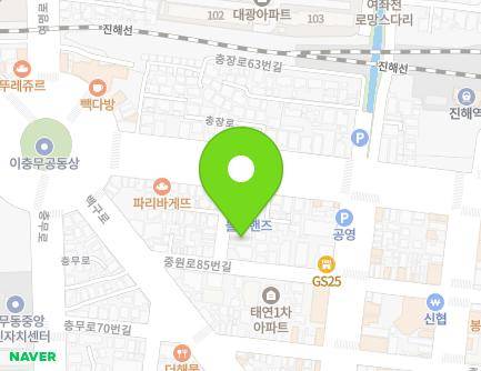 5 Chungjang-ro 52beon-gil, Jinhae-gu, Changwon-si, Gyeongsangnam-do, Republic of Korea Map
