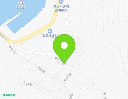 8-7 Upo 1-gil, Tongyeong-si, Gyeongsangnam-do, Republic of Korea Map