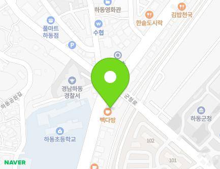 136-1 Gyeongseo-daero, Hadong-eup, Hadong-gun, Gyeongsangnam-do, Republic of Korea Map