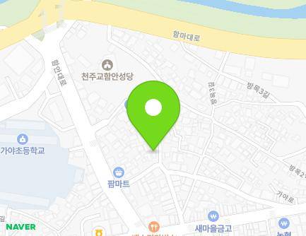 13-3 Bangmok 1-gil, Gaya-eup, Haman-gun, Gyeongsangnam-do, Republic of Korea Map