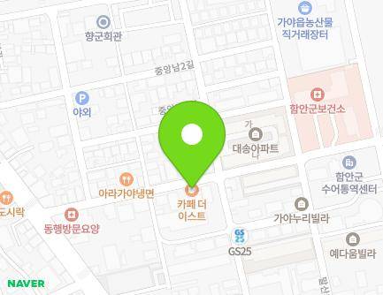 34 Jungangnam-gil, Gaya-eup, Haman-gun, Gyeongsangnam-do, Republic of Korea Map