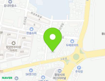 48-18 Gyosanjungang-gil, Hamyang-eup, Hamyang-gun, Gyeongsangnam-do, Republic of Korea Map
