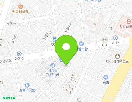 9-8 Jungangsijang-gil, Hamyang-eup, Hamyang-gun, Gyeongsangnam-do, Republic of Korea Map