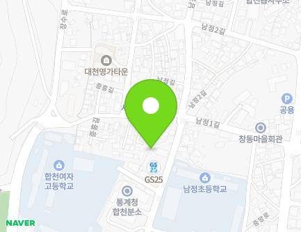 31-1 Namjeong-gil, Hapcheon-eup, Hapcheon-gun, Gyeongsangnam-do, Republic of Korea Map