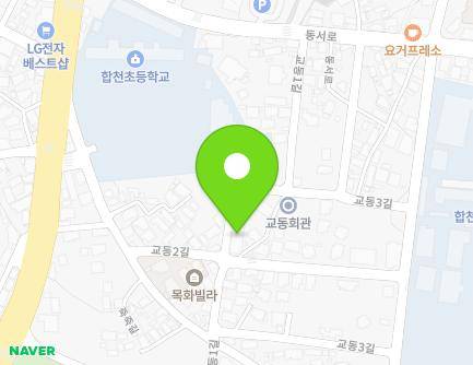16 Gyodong 1-gil, Hapcheon-eup, Hapcheon-gun, Gyeongsangnam-do, Republic of Korea Map