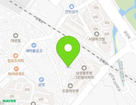 15 Anmin-ro 159beon-gil, Seongsan-gu, Changwon-si, Gyeongsangnam-do, Republic of Korea Map