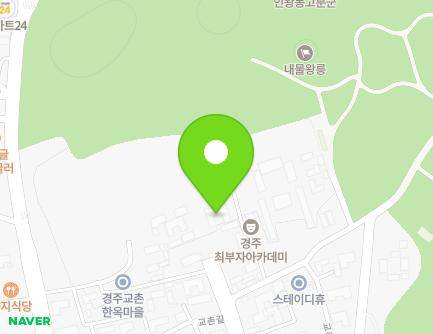 19-23 Gyochonan-gil, Gyeongju-si, Gyeongsangbuk-do, Republic of Korea Map