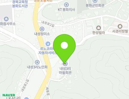 40-17 Naeseong-ro, Bonghwa-eup, Bonghwa-gun, Gyeongsangbuk-do, Republic of Korea Map