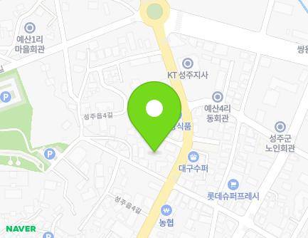 43-5 Seongjueup 4-gil, Seongju-eup, Seongju-gun, Gyeongsangbuk-do, Republic of Korea Map